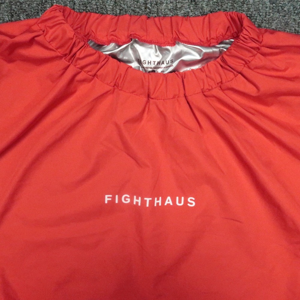 Fighthaus Sauna Suit Mens Large Red Performance Athletic Jacket Pants - Picture 3 of 16